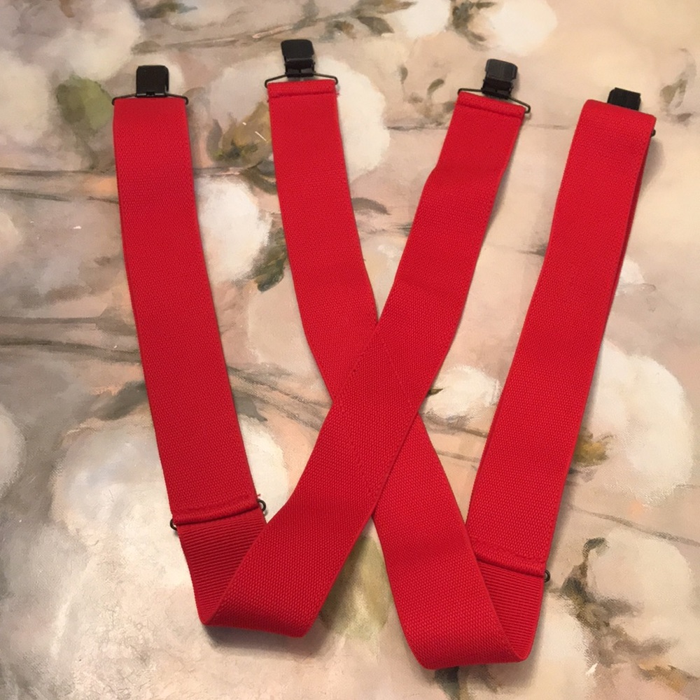 Red Stretchable Suspenders - image 4